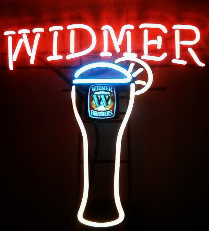 Widmer Brothers Beer Glass Neon Sign